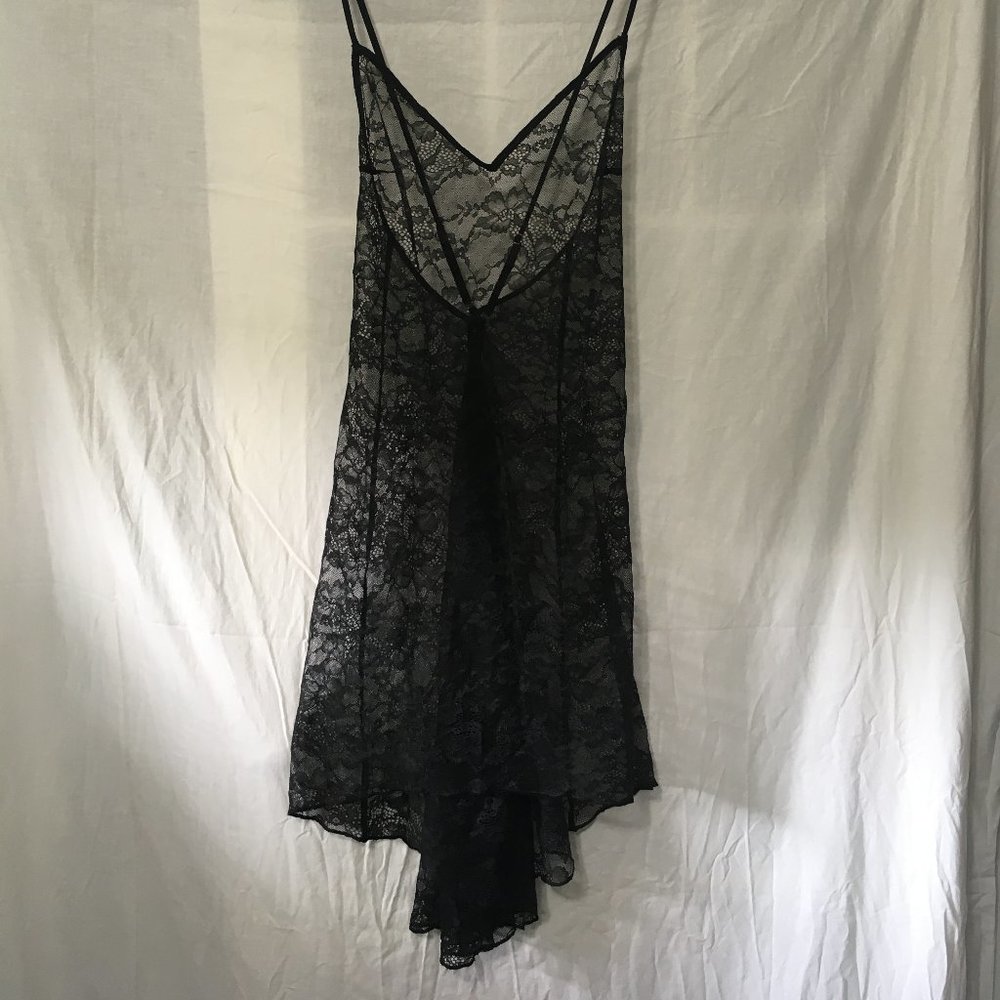 Victoria's Secret Black Lace Slip Size Small